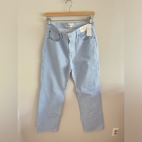 NWT Abercrombie high rise 90s relaxed striped jean size 28 regular - Picture 2 of 8